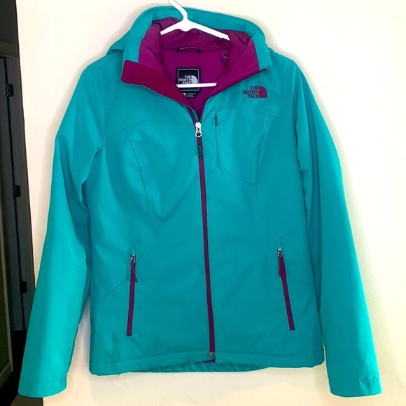 The North Face Women’s Apex Elevation Full Zip Hooded Jacket Turquoise Purple S - Picture 1 of 16
